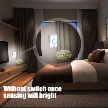 18 LEDs Body Motion Sensing Bright Night Lighting Auto Human Induction Sensor Lamp Lights US EU PLUG Imported From USA